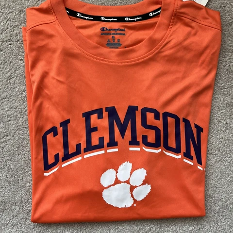 CHAMPION CLEMSON TIGERS DRI-FIT Short Sleeved T-SHIRT ORANGE Men’s XL NWT Cover