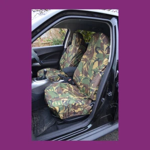 Auto Van Front Grün Camouflage Medium Universal Wasserdicht Airbag Sitzbezüge - Bild 1 von 3