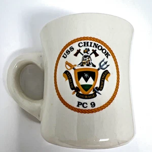 USS CHINOOK PC 9 Hard To find Vintage Kaffeebecher Top Zustand - Bild 1 von 6