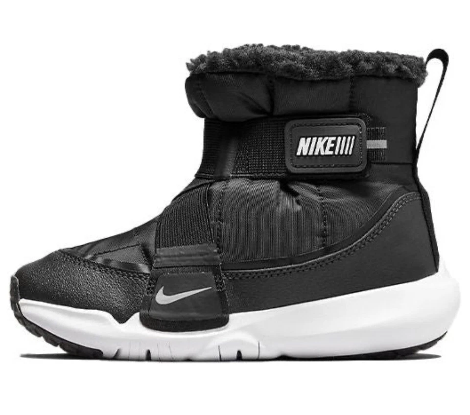 Size 11.5 (PS) - Nike Flex Advance High Black White