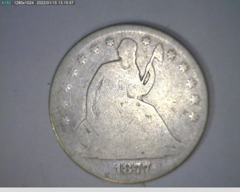 1877 seated liberty half dollar (78-370 4m3) Cover