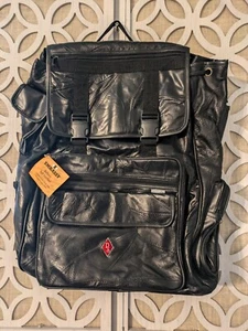 NWT Soft Leather Embassy Lupack 5 Butterfly Large Backpack Weekend Bag... - Picture 1 of 18