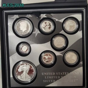 PRISTINE ORIGINAL 2018 S PROOF SILVER EAGLE LIMITED EDITION PROOF SET 18RC  OGP - Picture 1 of 13