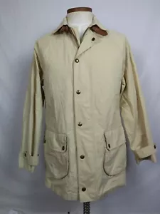 Polo Ralp Lauren Khaki Cotton Long Over Coat Jacket Trench Mens Sz M Lightweight - Picture 1 of 12