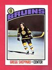 1976-77 Topps Hockey #155 f Gregg Sheppard EX -  EXMINT