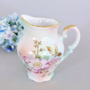 Schumann Wild Rose Creamer Bavaria Germany 4" - Picture 1 of 7