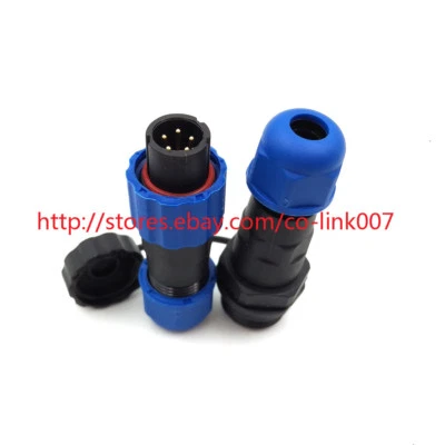 SD13 5pin Waterproof Connector IP68 High-voltage Power Connector 380V AC DC Plug - Image 1 of 4