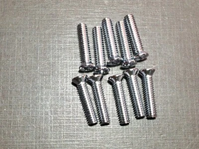 10 piezas NORS 8-32 x 3/4" con #6 Phillips cabeza ovalada cromo interior molduras tornillos Ford Foto 1 de 4