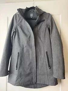 TITLE NINE Jacket Rain T9 US M Gray Zip Softshell Coat Trench Hooded coat - Picture 1 of 13