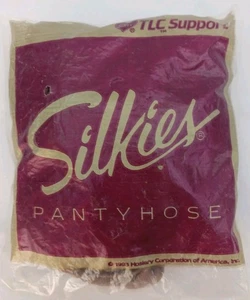 Silkies Pantyhose 1993 TLC Medium Mocha, Cotton Crotch NEW Made in USA - Picture 1 of 3