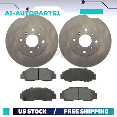 Juego de rotores de freno delanteros + pastillas de freno para Honda Prelude 1993 1994 1995 1996 Foto 1 de 4