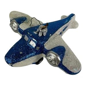 Vintage Airplane Christmas Ornament Catalina Glitter Souvenir. RARE. READ... - Picture 1 of 14