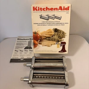 KitchenAid KPRA Accesorio Batidora de Pie 2 PIEZAS Cortador de Rodillo de Pasta - COMO NUEVO - Imagen 1 de 8