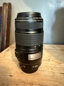 Canon EF 75-300mm Image Stabilizer IS USM F4-5.6 Zoom Lens EOS DSLR F&R Cap - Picture 1 of 6
