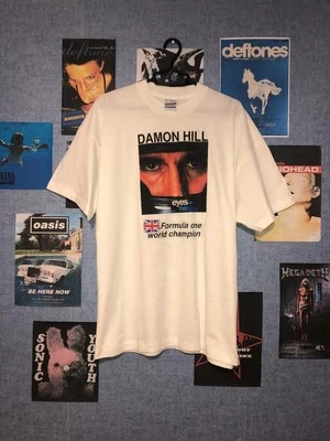 Camiseta Vintage 1996 Damon Hill F1 Williams Renault Formula One Racing Team Merch  - Imagem 1 de 4