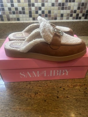 Acogedora Zapatilla Sam And Libby Shelby Mula Mujer Talla 9 Castaño Foto 1 de 4