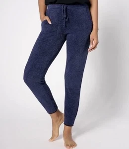 Barefoot Dreams CozyChic Ultra Lite Tipped Contrast Jogger Blue Ink Size Small - Picture 1 of 2
