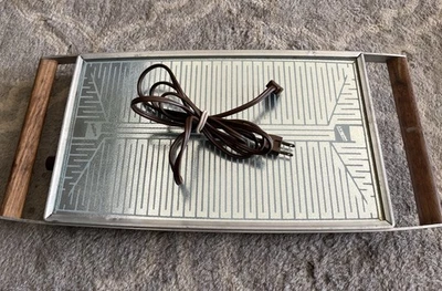 Calentador de alimentos con bandeja caliente Salton de colección H-120 Acción de Gracias 15" x 9" probado funciona Foto 1 de 4