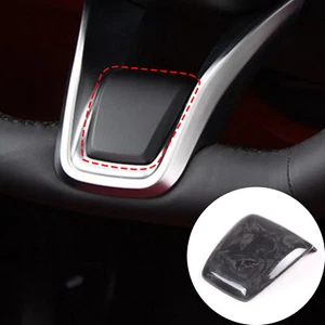 Forged Carbon Fiber Steering Wheel Cover For Alfa Romeo Giulia/Stelvio 2020-2021 - Picture 1 of 7