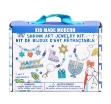 NEW! Kid Made Modern Hanukkah Shrink Art Jewelry Kit (Crafts/Kids/NWT)