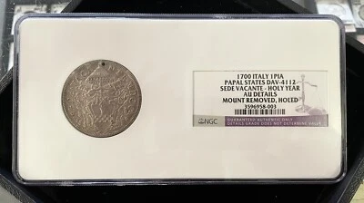 ITALY PAPAL STATES SCUDO 1700 PIASTRE DAV.-4112. SEDE VACANTE - Image 1 of 4