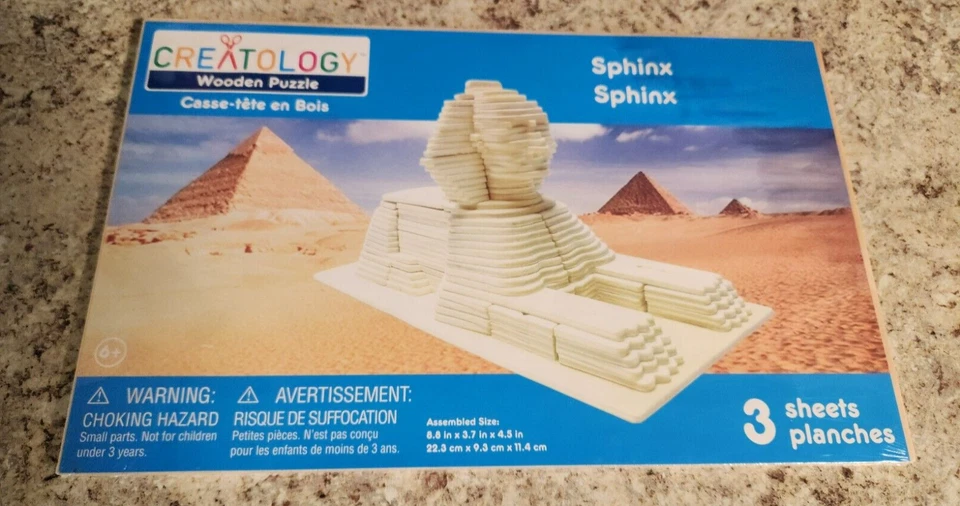 Creatology Wooden Puzzle Model Kit - Sphinx