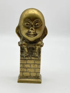 Vintage Money Box Humpty Dumpty Brass Ornament - Picture 1 of 15