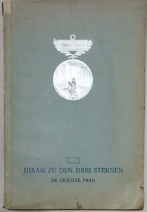 RARE FREEMASON MASONIC BOOK 1934 HIRAM LODGE PRAG - Picture 1 of 8