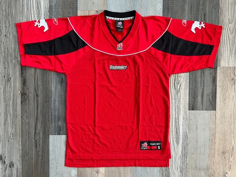 Calgary Stampeders Jersey Small CFL Shirt Canadian Football League Jersey Reebok Cover