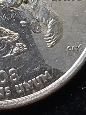 2008 P Alaska Statehood Quarter - Extra Claw Die Chip Mint Error Cover