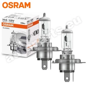 Par 2 Lámparas Osram H4 Clásico Halógeno Recambio Compatible para Coche 12V 55W - Imagen 1 de 5