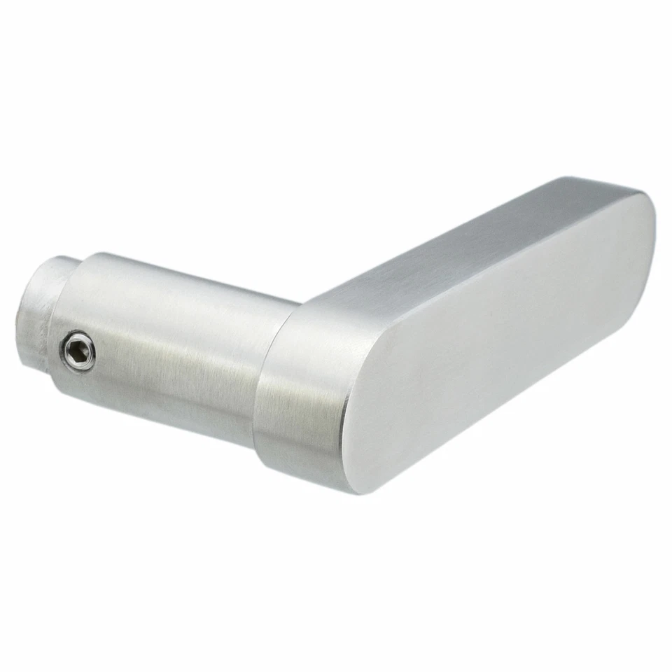 Drücker Türgriff Griff Edelstahl massiv 25x120mm, abgerundet, Vierkantloch 8 mm - Bild 1 von 1