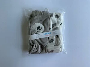 Just One You by Carter’s Baby Hooded Towels – 2 Pack (Gray Bear Theme) - Picture 1 of 3