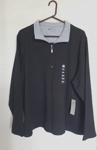 STUDIO WORKS Sweater Jacket Black 1/2 Zip Sz 3X NEW - Imagen 1 de 4