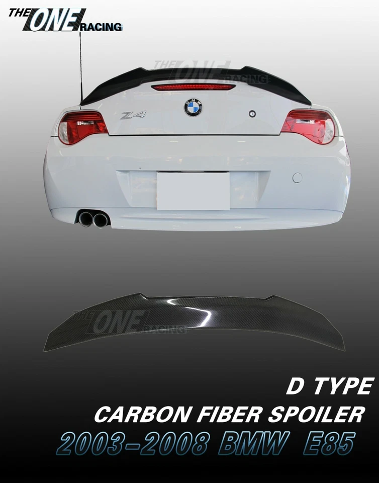 Alerón de fibra de carbono para BMW E85 Z4 2003-2008 convertible 2 puertas tipo D Foto 1 de 4