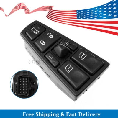 Fits For Volvo VNL VHD VAH VT 2004-2014 Power Window Switch Front Left 20752918 - Image 1 of 4