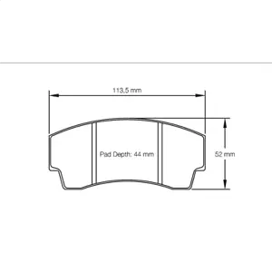 PAGID E2127 RSL1 PADS (MDB1864) E2127RSL1 - Picture 1 of 1
