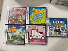 Lot of 5 Nintendo DS Video Games DISNEY HELLO KITTY PHINEAS FERB +++++