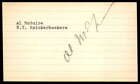 Al McGuire SIGNED 3X5 INDEX CARD AUTHENTIC AUTOGRAPH New York Knickerbo ID:73650