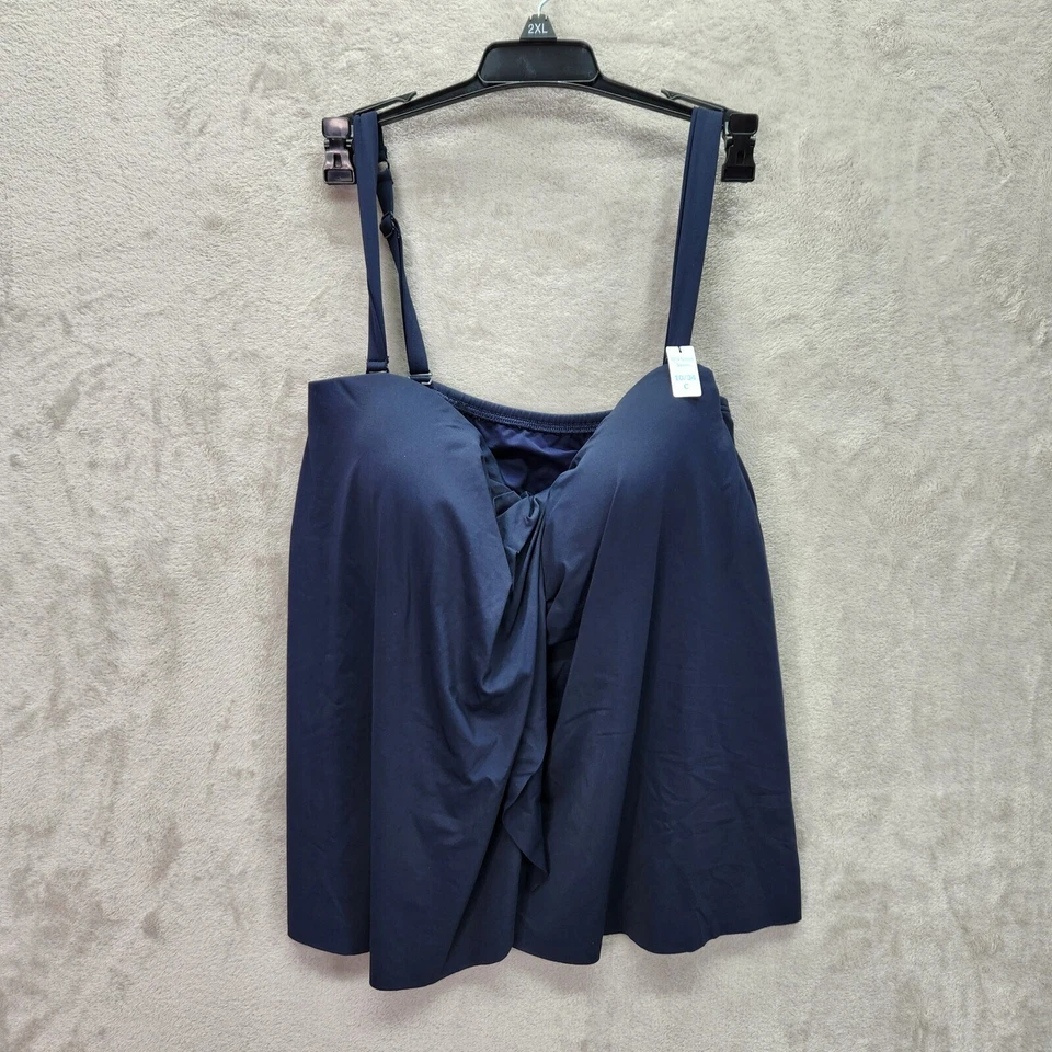 Coco Reef Contours Tankini Top Bra Sized 10 34C Clarity Bandeau Swim Adjustable - Image 1 of 4