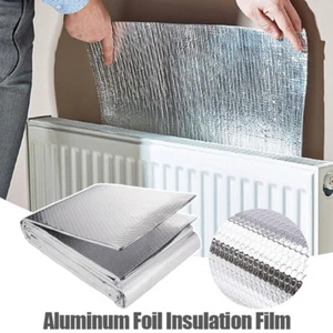 Aluminum Foil Insulation Film Radiator Heat Reflector Energy Saving Film Pad - Picture 1 of 10