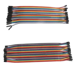 2.0 to 2.0/2.0 to 2.54/2.54 to 2.54mm DuPont Cable 40P Female to Female 200mm  - Picture 1 of 5