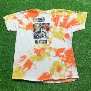 Vintage Tye Die Orange and White T-Shirt Size Youth Medium USA - Picture 1 of 11