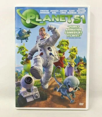 Planet 51 (DVD, 2010, Widescreen) Dwayne Johnson Jessica Biel FP20 - Image 1 of 2