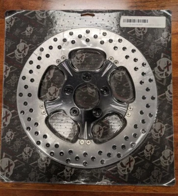 Xtreme Machine 0133-1800XFRS-BMP Feroz Delantero Corte Negro Xquisito Rotor de Freno Foto 1 de 2