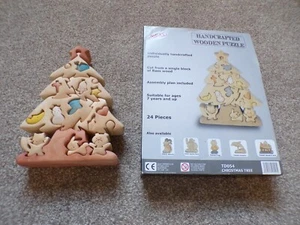 Rompecabezas de árbol de Navidad de madera artesanal (13) - Imagen 1 de 4