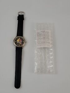 Vintage M&M 1999 Nascar Racing Team Edycja kolekcjonerska Mars Skórzany zegarek NOWY