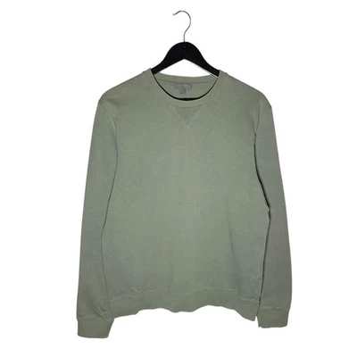 COS Cotton Crew Neck Pullover Sweatshirt Size M Light Mint Green - Image 1 of 4