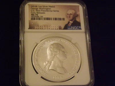 2018     George Washington     Early Releases        NGC MS 70 - Image 1 of 2