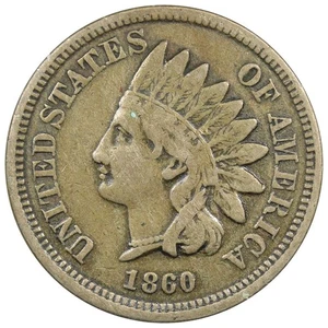 1860 Indian Head Cent VF/XF VERY FINE+ Circulated Type Coin A2368 - Picture 1 of 2